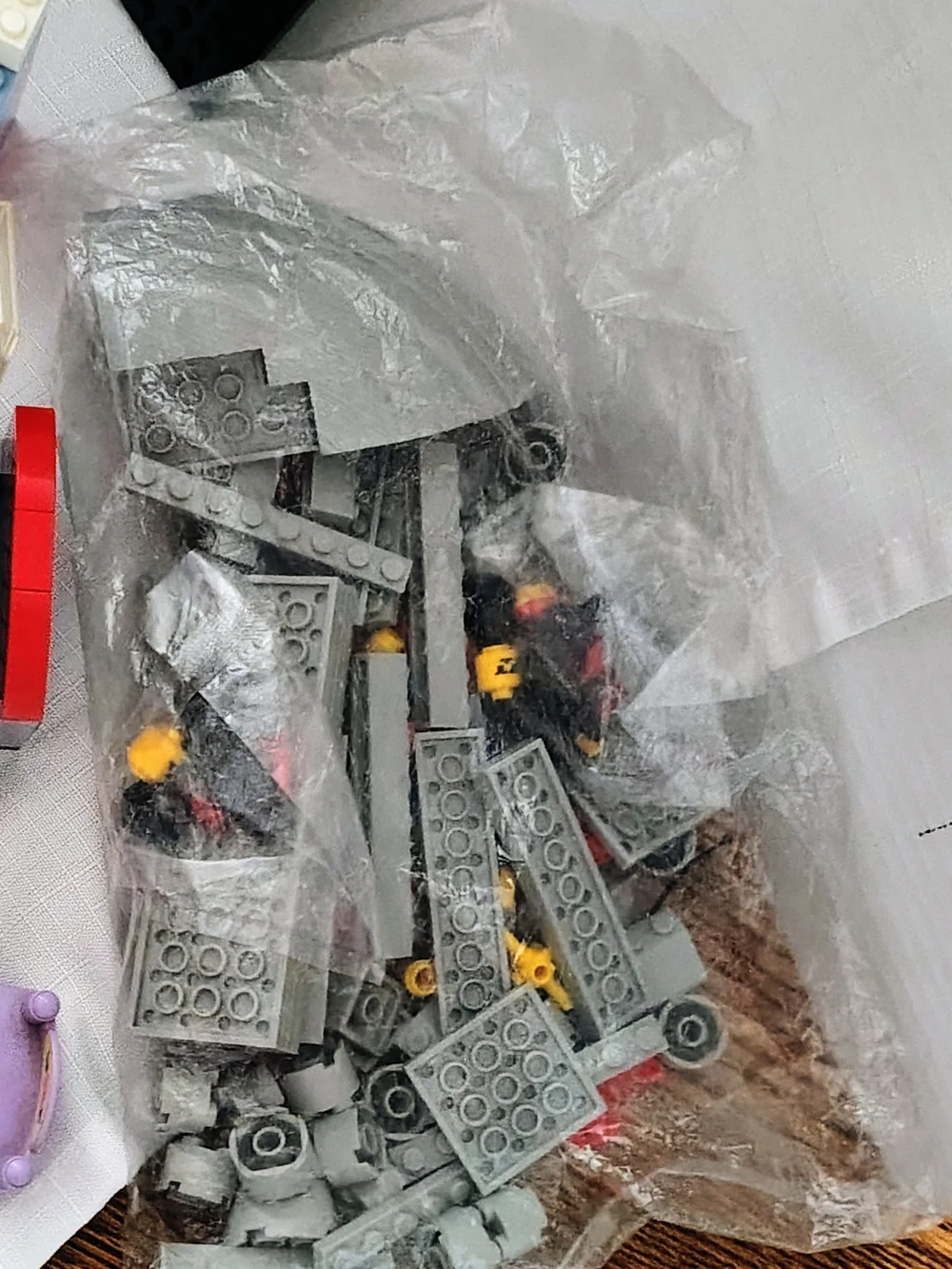 Mega Bloks Multi-Color Plates Blocks Parts Pieces & Sealed Mystery Bag 2- 1/2 Lb